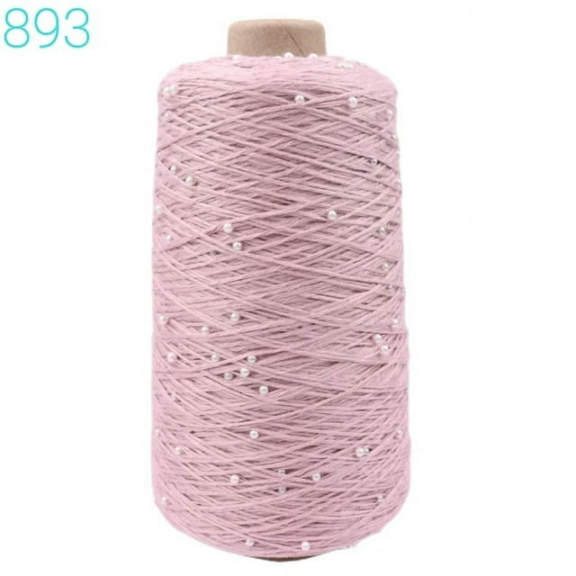 6 ply mercerized cotton thread + pearl hand woven pure cotton fine wool thread crochet thread bead thread DIY hand woven thread