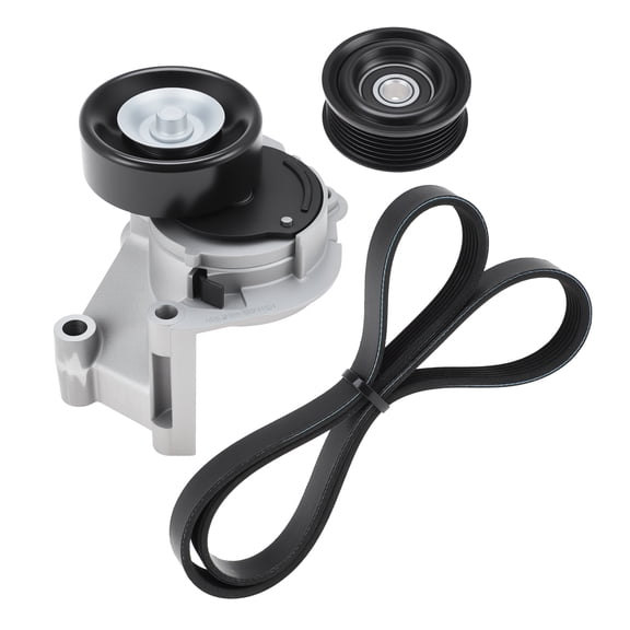 Serpentine Belt Tensioner w/Idler Pulley Kit for Toyota Tundra 4Runner Engine Drive Belt Tensioner Assembly for Lexus LX470 GX470 LS430 No.38488 49452