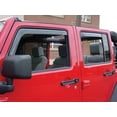 thumbnail image 3 of Westin Wade In-Channel Wind Deflectors (Smoke) Fits select: 2015-2016 JEEP WRANGLER UNLIMITED SPORT, 2012-2014 JEEP WRANGLER SPORT, 3 of 4
