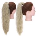thumbnail image 3 of SEGO Magic Paste Wrap Around on Ponytail Extensions Corn Wave Heat Resistant Synthetic Hair Binding Wrap Up Ponytail with Little Pocket for Women, 3 of 7
