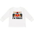 thumbnail image 3 of Inktastic Race Car 3rd Birthday Boys Long Sleeve Toddler T-Shirt, 3 of 5