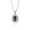Alexandrite, variant on Rylos Sterling Silver Halo Pendant Necklace: 6X4MM Alexandrite & Sparkling Diamonds - 18" Chain Exquisite Birthstone Jewelry