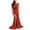 Red, variant on IROINNID Women's Sheath Dress Fashion Causal Long Slim Sleeveless Formal Dress Solid Color Elastic Waist Dress