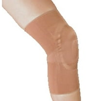 Alpha Medical Elastic Knee Brace with Visco Patella Support – Sport Knee Brace – Active Knee Support – Knee Pain – Compression Knee Brace (Medium Beige)