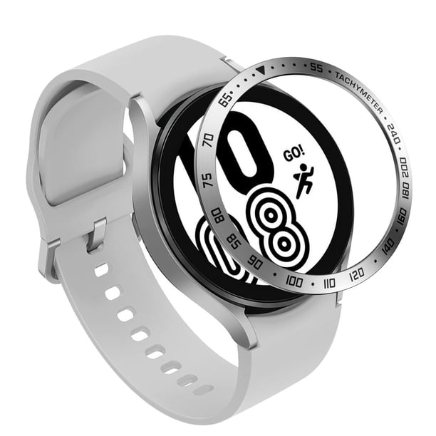 Anillo de reloj de metal compatible con Samsung Galaxy Watch4 40Mm, protección contra rayones Caja de metal estilo E
