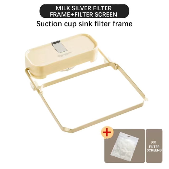 Puntoco Liquidación de suministros de cocina Marco de malla de filtro para fregadero de cocina Tipo ventosa Bolsa de malla de filtro desechable para restos de comida Marco de malla de drenaje de d
