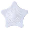 thumbnail image 1 of Filtro de silicona para fregadero, filtro de pelo de ducha, filtro de desagüe de baño y ducha de estrella de mar, para desagüe de ducha, para colar el cabello y la suciedad, tapón de drenaje con ventosas (blanco) ShuxiuWang 8390614777224, 1 of 1