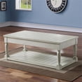 thumbnail image 2 of Steve Silver Hemingway White Alabaster Lift Top Coffee Table, 2 of 12