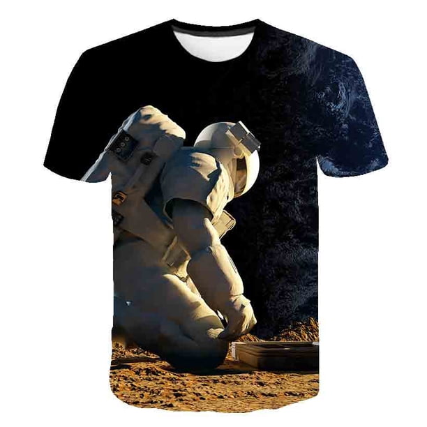 2023, camisetas de astronautas para niños, disfraces para niños y niñas, camisetas de cuello redondo, ropa de verano, camisetas de manga corta para niños, ropa 3T Gao Jinjia LED
