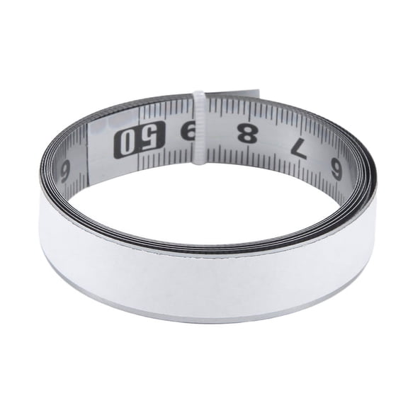 Stainless Steel Adhesive Scale Precision Woodworking Guide Rail Self-Adhesive Tape Measure Metal Ruler with Glue,B-100cm