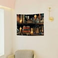 thumbnail image 6 of FCXZI   Magic Bookshelf Tapestry Magical Witchy Potion Dark Hippie Haloween Tapestries Wall Hanging Gothic Skull Black Cat Library Book Tapestry for Bedroom Living Room Dorm  40*30in, 6 of 6