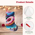 thumbnail image 4 of KLL Starry Sky Pine Tree Donut for 18" Christmas Stocking Snowman Xmas Stocking Holiday Christmas Decoration Gifts for Family Kids, 4 of 8