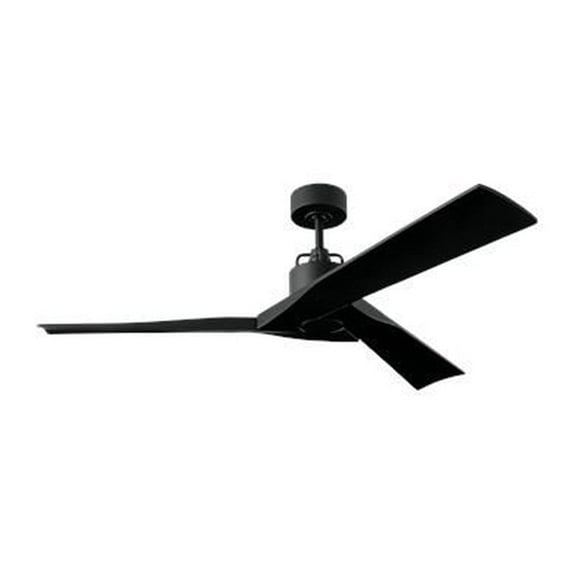 Open Box Generation Lighting 3Almsm52 Alma 52 Smart 52" 3 Blade Indoor Ceiling Fan - Black