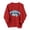 Sweatshirt - A01 Red, variant on Xdegoge Game Day Sweatshirt Women Vantage Football Printed Pullover Casual Loose Long Sleeve Crewneck Top Fashion Football Fan Gear