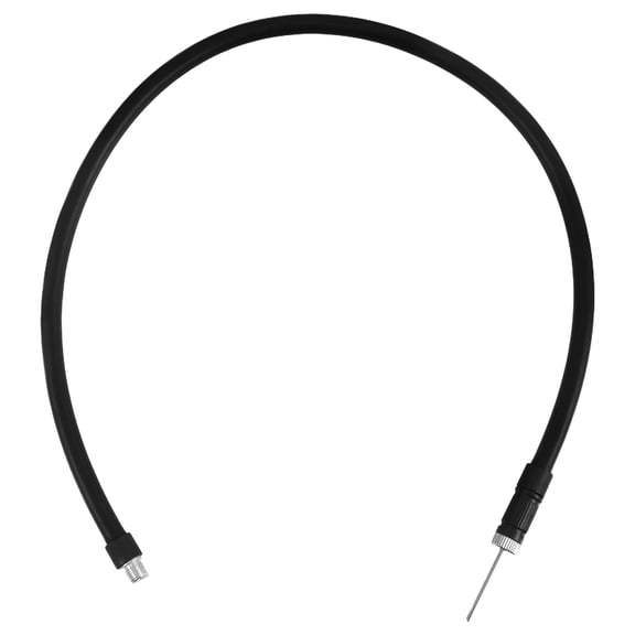 Alasum Threaded Tire Inflator Hose with French Valve Black 60cm Compressor Accessory 1 Set