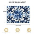 thumbnail image 2 of COMIO  Flower Pattern Wall Art Abstract Blue Wall Decor Floral Canvas Prints Mandala Wall Pictures Modern Navy Painting (Pattern), 2 of 5