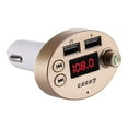 thumbnail image 2 of UAEBM High-Speed Car Charger with Bluetooth Player, Hands-Free Calling & Lossless Sound - Dual USB Ports for Smart Devices & Navigation Support Gold, 2 of 7