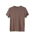 thumbnail image 1 of Tawop Mode T-Shirt Décontracté à Manches Courtes Col Rond Imprimé pour Femmes Café TTG, 1 of 3