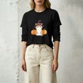 thumbnail image 2 of MVRLSH Womens Tops Blouse Casual Halloween Graphic Printed Comfortable Fashion Daily Wear Loose Fit Blouses Black - XXXL, 2 of 5