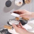 thumbnail image 3 of Stainless Steel Wall-mounted Magnetic Spice Jar Set with Sealed Barbecue Storage Box and Powder Box (White), 3 of 4