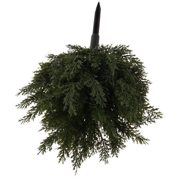 SOPOTUTU Garden Faux Bushes Cypress Artificial Shrubs Plastic Seasonal Decor For Indoor 1Pack