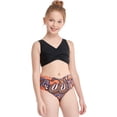 thumbnail image 5 of GEYEHUG Girls Bikini Swimsuit Two Piece Set Bathing Suit Cross Tankini Top UPF 50+ Swimwear Kids Sizes 3–9 Years, 5 of 7