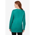 thumbnail image 2 of Woman Within Plus Size Perfect Long-Sleeve Crewneck Tunic, 2 of 6