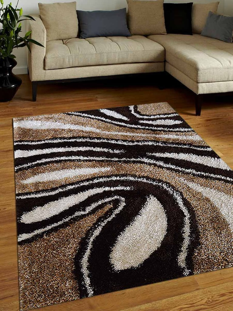 Rugsotic Carpets Hand Tufted Polyester 6' x 9' Contemporary Area Rug Multicolor K00039Color
