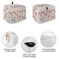 thumbnail image 4 of Toaster Cover 2 Slice, Red Yellow Spring Floral Dustproof Bakeware Oven Protector with Top Hook, Modern Abstract Art Waterproof Small Kitchen Appliance Toasters Dust Cover, 11"x6"x8", 4 of 6