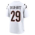 thumbnail image 3 of Men's Nike Cam Taylor-Britt  White Cincinnati Bengals  Game Jersey, 3 of 3