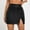 Black, variant on Fesfesfes Women Skirt Basic High Waist Faux Leather Split Slim Mini Pencil Skirt Clothes Sale