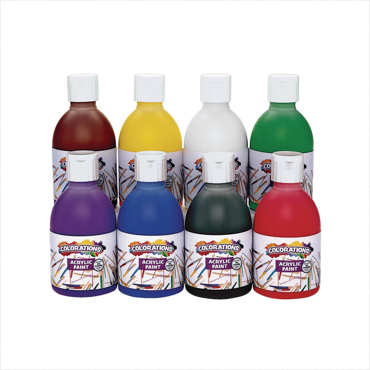 Colorations Acrylic Paint, 8 oz. - Set of 8 (Item # CACRYLIC) - Walmart.com
