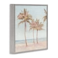thumbnail image 3 of Stupell Industries Faded Palms on Beach Gray Framed Giclee Art design by Amber Sterling, 12 x 12, 3 of 8