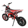 thumbnail image 3 of Fompes 2-Stroke 49cc Kids Dirt Bike Mini Motorcycle with Off-Road Tires Shock Absorption Soft Seat Cushion Max Speed 25MPH Load 180lbs, 3 of 15