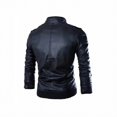 thumbnail image 2 of Chaqueta De Cuero Para Hombre Talla 2XL Aowofs Black, 2 of 3