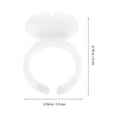 thumbnail image 2 of Makeup Containers Glue Cups for Eyelash Extension, Lash Glue Holder Flower Glue Rings Blooming Cups Eyelash Extensions, 200pcs (White) Cup Stand, 2 of 5