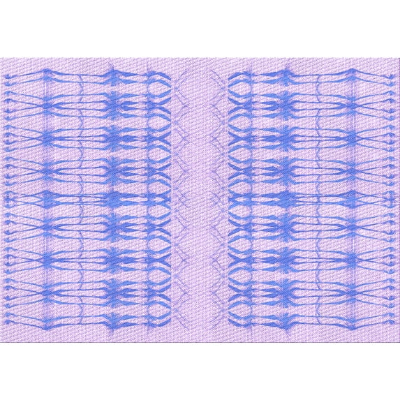 Ahgly Company Machine Washable Indoor Rectangle Transitional Purple Mimosa Purple Area Rugs, 2' x 5'