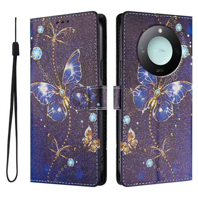 FOXDOCK Funda Tipo Cartera para Honor X9C Smart con Soporte y Correa – Diseño de Patrones Lindos