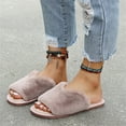 thumbnail image 4 of GERsome Women's Slip On Slippers, Indoor/Outdoor Warm Fuzzy Comfy House Shoes, 4 of 8