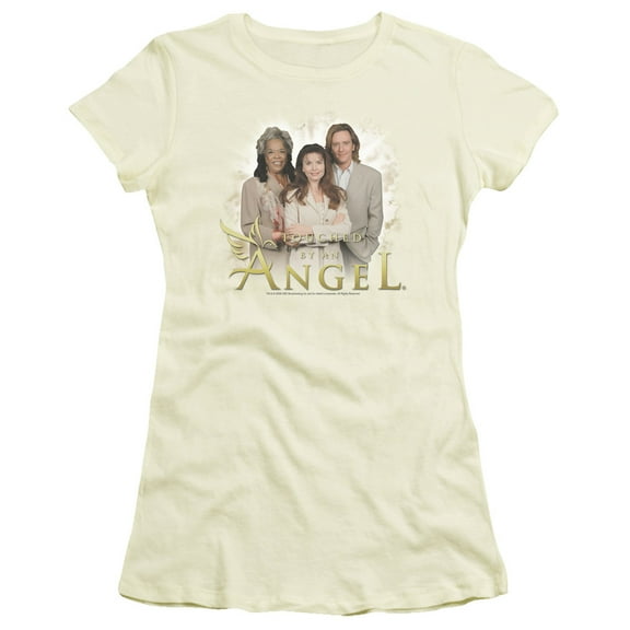 Touched By An Angel An Angel Junior Women's Sheer T-Shirt Cream