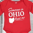 thumbnail image 4 of Inktastic Someone in Ohio Loves Me Boys or Girls Long Sleeve Baby Bodysuit, 4 of 5