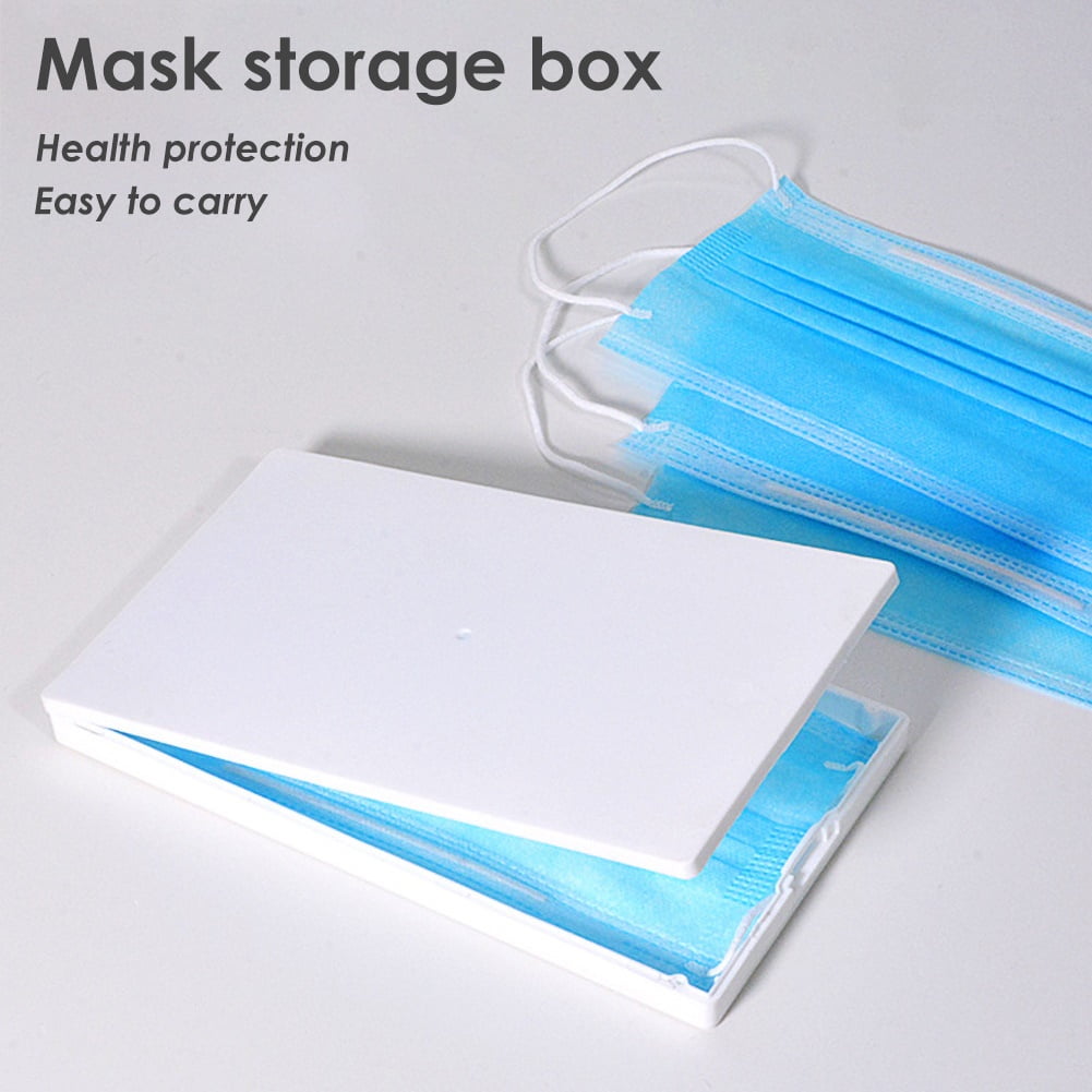 Transparent Empty Box Case Container Mask Storage Clips PVC Clip Mask Holder 