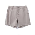 thumbnail image 4 of Frnrwgo Mens Swim trunks Button Zipper Elastic Waist Pocket Solid Quick Dry Beach Shorts, 4 of 5
