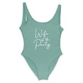 thumbnail image 4 of MDUKONU Maillot de Bain Vintage Rétro One Piece pour Femmes Vert M, 4 of 4