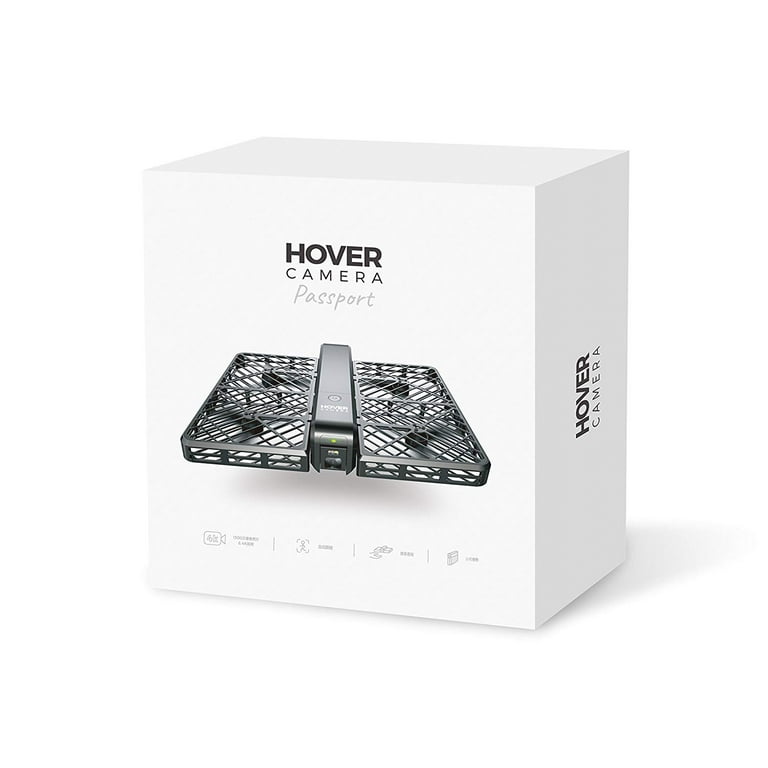 Hover Camera Passport Drone, 4k Video & 13MP Photography, Auto-Follow, Facial Recognition Deluxe Version