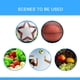 thumbnail image 3 of Eigraketly Bolsa de malla de fútbol, ​​voleibol, baloncesto, sandía, red de almacenamiento, reutilizable, portátil, deportes al aire libre, equipo de Deportes y aire libre Amarillo Eigraketly OD025682-02, 3 of 6