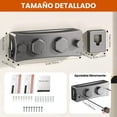 thumbnail image 2 of Tendedero Retractil Pared de Acero Inoxidable, Tendederos Retractiles para Interior y Exterior Ajustable y Retráctil, Diseño de Hebilla para Evitar la Flacidez, Antioxidación Línea Doble Gris (2), 2 of 4