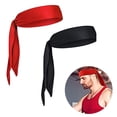 thumbnail image 2 of Hukapapa Corbata para la cabeza que absorbe el sudor, diadema con lazo, banda para el pelo para hombres, mujeres, niños, niñas, niños, banda para el sudor atlética Ninja, bandana de piratas para, 2 of 8