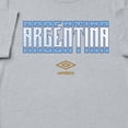 thumbnail image 2 of Umbro Men's Argentina Stacked Soccer T Shirt (Grey Heather, S-XXXL), 2 of 4
