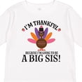 thumbnail image 4 of Inktastic Thanksgiving Big Sis Announcement Turkey Girls Long Sleeve Toddler T-Shirt, 4 of 5